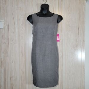 9&Co Pearl Gray Sheath Dress Sz 14